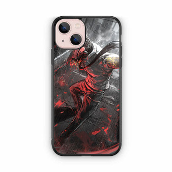Denji Devil Mode in Rain iPhone 13 Case