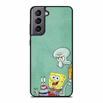 Spongebob Mr Krab Squidward and Plankton Samsung Galaxy S21/ S21+/ S21 Ultra/ S21 FE Case