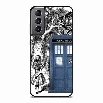 alice tardis sketch Samsung Galaxy S21 Case