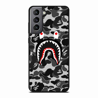 Bape Shark Black Camo Samsung Galaxy S21 Case
