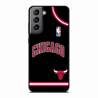 bulls black suit Samsung Galaxy S21 Case