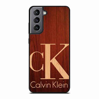 calvin klein wood Samsung Galaxy S21 Case