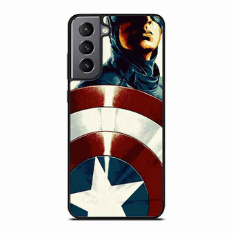 Captain America With Shield Samsung Galaxy S21 Case