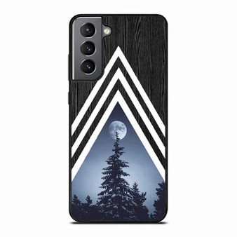 Chevron in Night Forest 2 Samsung Galaxy S21 Case