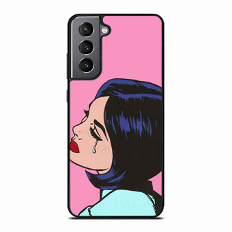 Crying Girl Pink Samsung Galaxy S21 Case