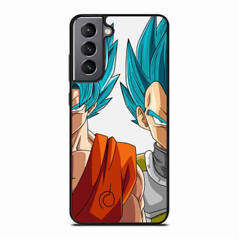Dragonball Z Son Goku and vegeta saiyan Blue Samsung Galaxy S21 Case