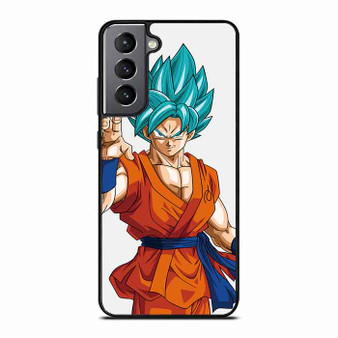 Dragonball Z Son Goku saiyan Blue 1 Samsung Galaxy S21 Case