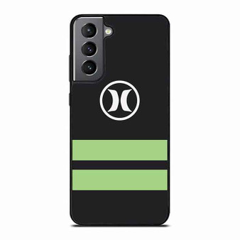 Hurley Soft Green Strip Samsung Galaxy S21 Case