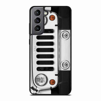 Jeep Wrangler White Samsung Galaxy S21 Case