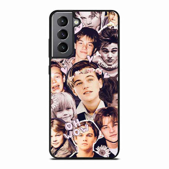 Lenardo Di Caprio Young Collage Samsung Galaxy S21 Case