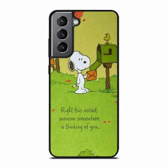 Snoopy In Right this instant Samsung Galaxy S21 Case