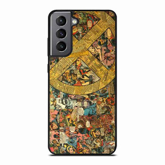 X-Men Comic Pattern Samsung Galaxy S21 Case