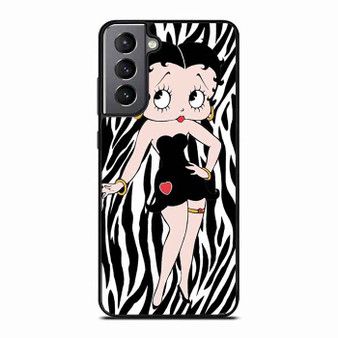 Betty Boop in Black Dress Samsung Galaxy S21 Case