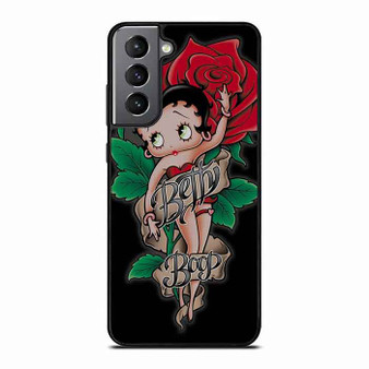 Betty Boop Red Rose Samsung Galaxy S21 Case