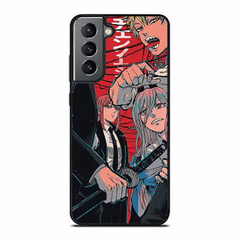 Aku Denji Power and Makima Samsung Galaxy S21 Case