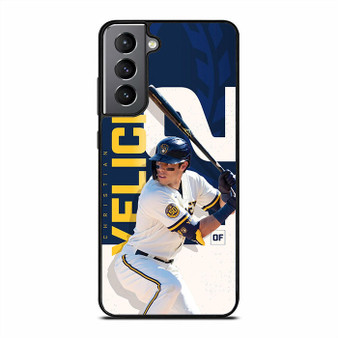 Milwaukee Brewers Yelich Samsung Galaxy S21 Case