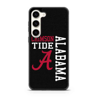 Alabama Cromson Tide in Black Samsung Galaxy S23 Case