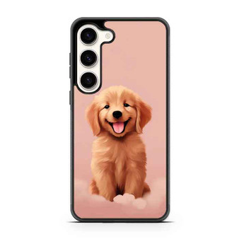 Cute puppy pink Samsung Galaxy S23 Case