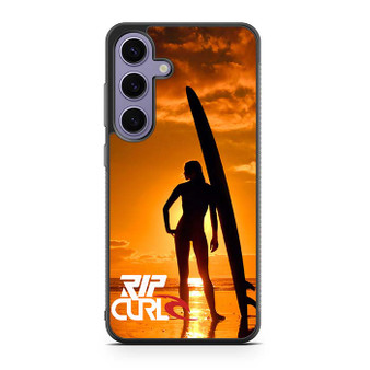 Rip Curl Sunset Surfing Girl Samsung Galaxy S24 Case