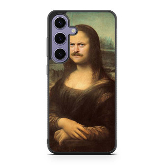 ron swanson monalisa Samsung Galaxy S24 Case