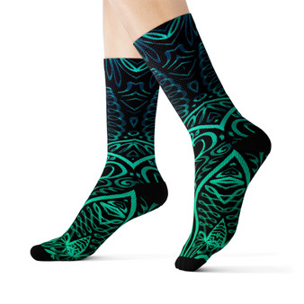 Blue Graphic Design unisex adult socks