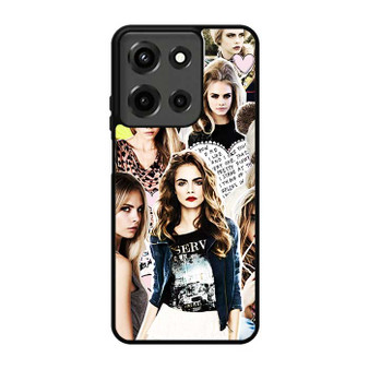 Cara Delevingne Collage Motorola moto g 2025 Case