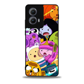 Adventure time character on a glass Motorola Moto Edge Case