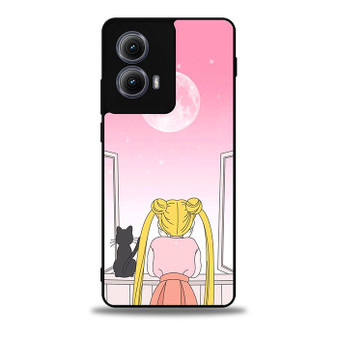 Aesthetic Sailor Moon Motorola Moto Edge Case