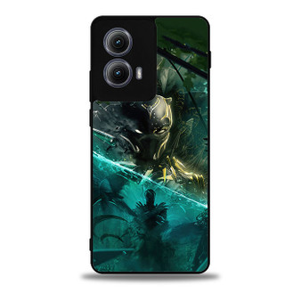 Black Panther Abstract Art Motorola Moto Edge Case
