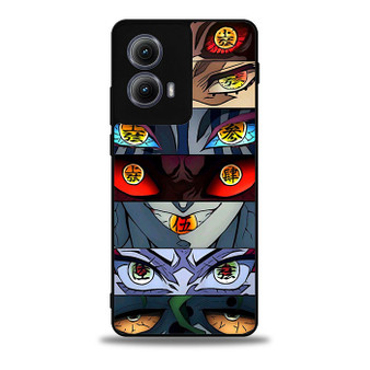 Demon slayer upper moon eyes Motorola Moto Edge Case