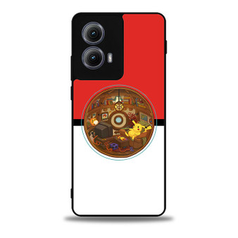 Pikachu inside pokeball Motorola Moto Edge Case