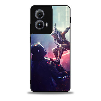 Star Wars Ahsoka Tano Vs Vader Motorola Moto Edge Case