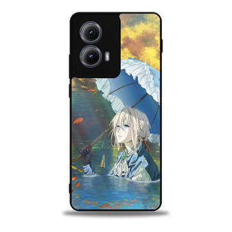 Violet evergarden spring Motorola Moto Edge Case
