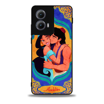 Aladdin And Jasmine Hugging Motorola Moto Edge Case