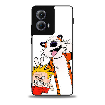 BFF Calvin and Hobbes Motorola Moto Edge Case