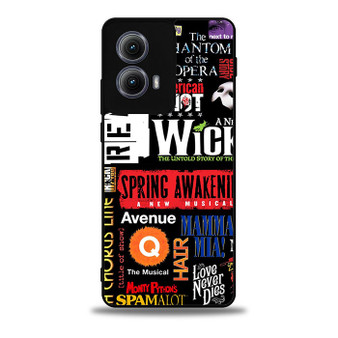 brodway musical collage Motorola Moto Edge Case