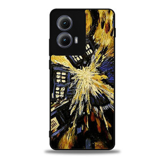 Doctor Who and Tardis Art Motorola Moto Edge Case