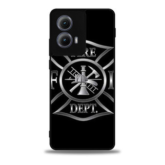 Firefighter silver crest Motorola Moto Edge Case