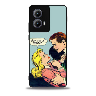 Get Me A pizza Comic Motorola Moto Edge Case