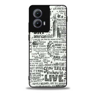 Green Day Lyrics Motorola Moto Edge Case