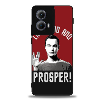 Live Long And Prosper Star trek the big bang theory Motorola Moto Edge Case