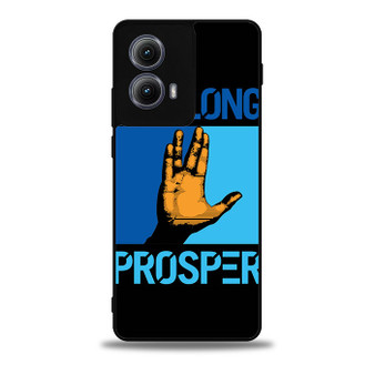 Live Long Prosper hand star trek Motorola Moto Edge Case