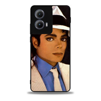 Michael Jackson in White Motorola Moto Edge Case