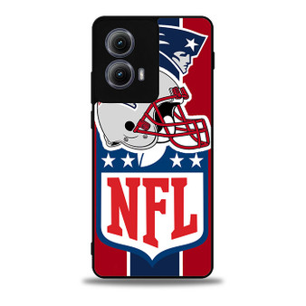 NE patriots team Motorola Moto Edge Case