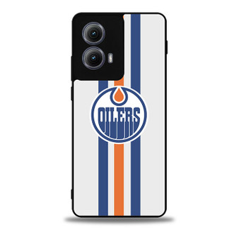 NHL Edmonton Oilers 3 Motorola Moto Edge Case