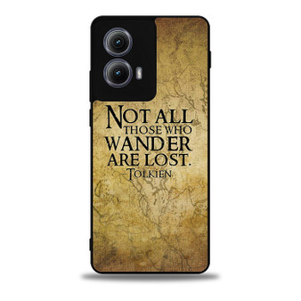 Not all who wander are lost tolkien quotes Motorola Moto Edge Case