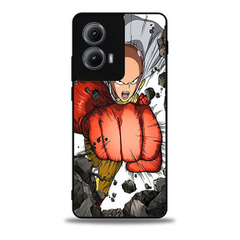 One Punch Man Saitama Punch Motorola Moto Edge Case