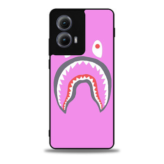 Pink Bape Shark Motorola Moto Edge Case