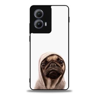Pug In Hoodie Motorola Moto Edge Case