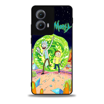 rick and morty portal Motorola Moto Edge Case